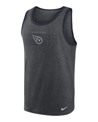 Nike Women's Tennessee Titans Logo Tri-Blend White Tank Top