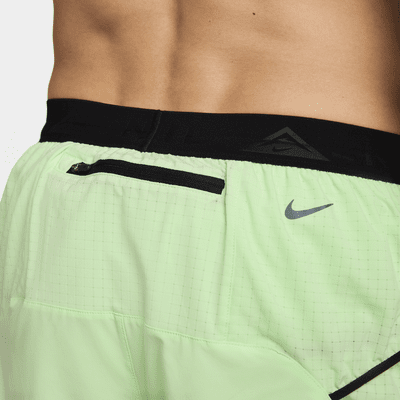 Nike Trail Second Sunrise Pantalón corto de running Dri-FIT de 13 cm con malla interior - Hombre