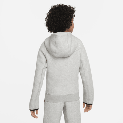 Sudadera con gorro de cierre completo para niño talla grande Nike Sportswear Tech Fleece