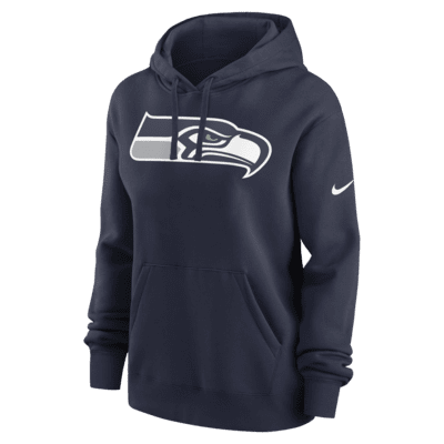 Nike Logo Club (NFL Seattle Seahawks) Women's Pullover Hoodie