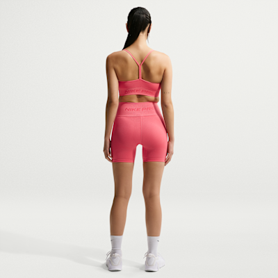 나이키 프로 심리스 여성 라이트 서포트 패드 스포츠 브라