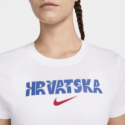 Kroatien Crest Nike Football-T-shirt til kvinder