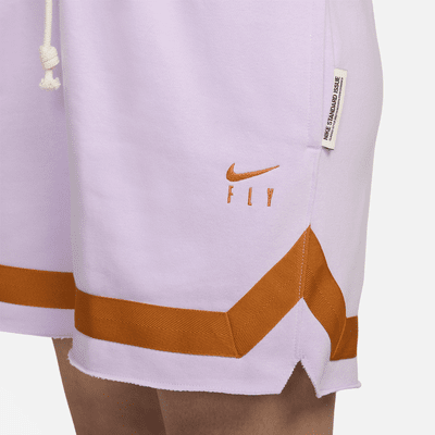 Shorts de básquetbol de French Terry para mujer Nike Swoosh Fly