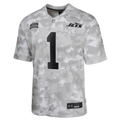 Jersey Nike Dri-FIT de la NFL Limited para niños talla grande Ahmad Sauce Gardner New York Jets Salute to Service