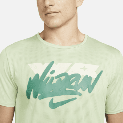 Playera de running de manga corta para hombre Nike Dri-FIT Wild Run Rise 365