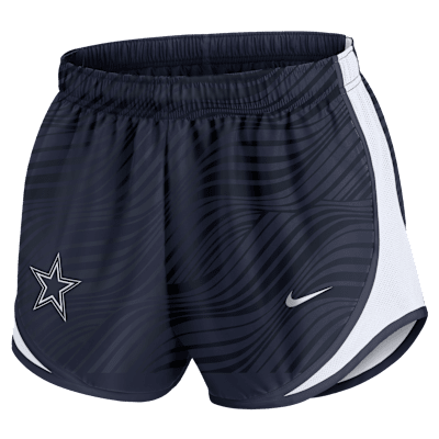 Shorts Nike Dri-FIT de la NFL para mujer Dallas Cowboys Tempo