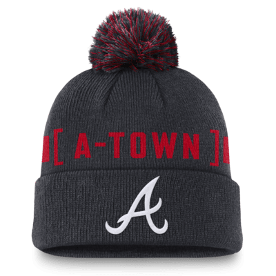 Atlanta Braves Hometown Peak Men's Nike MLB Cuffed Pom Beanie