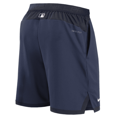 Atlanta Braves Profile Team Shorts - Gray/Navy