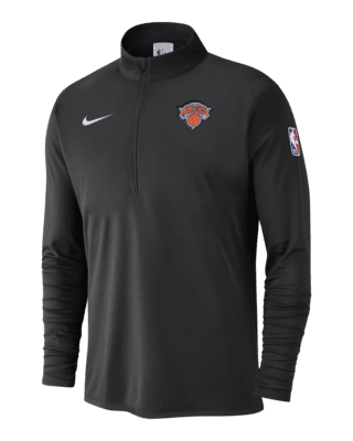 Мужские  New York Knicks Nike NBA 1/2-Zip Long-Sleeve Top