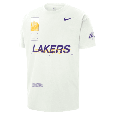 Los Angeles Lakers Nike Courtside Air Traffic Control Max90 T-Shirt - Black