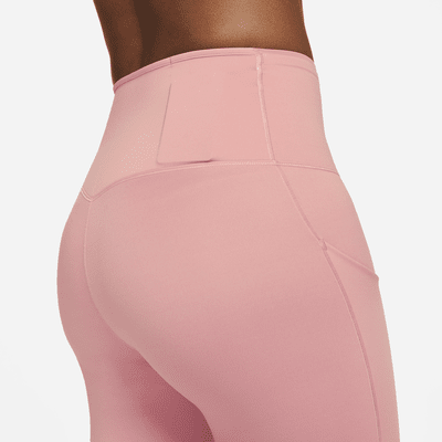 Leggings de tiro alto de 7/8 de sujeción firme con bolsillos para mujer Nike Go