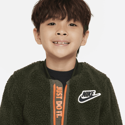 Nike Sherpa Bomber Little Kids Jacket