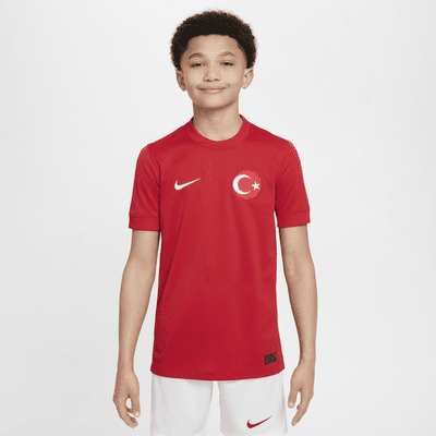 Camisola de futebol de réplica Nike Dri-FIT do equipamento alternativo Stadium Turquia 2024/25 Júnior