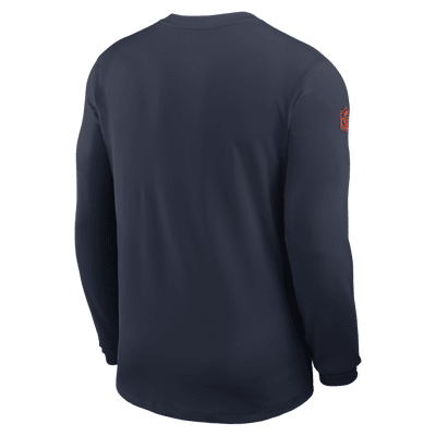 Chicago Bears Sideline Coach Men's Nike Dri-FIT NFL Long-Sleeve Top