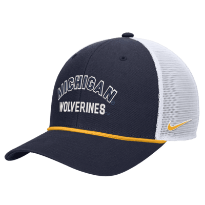 Gorra de rejilla universitaria con cierre a presión Nike Michigan