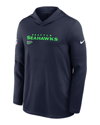 Мужские  Seattle Seahawks Pure Fury Sideline Nike Dri-FIT NFL Long-Sleeve Hooded Top