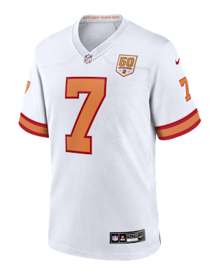 Мужские джерси Bucky Irving Tampa Bay Buccaneers 50th Season Nike NFL Game Jersey