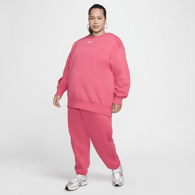 Nike Sportswear Phoenix Fleece ekstra store sweatpants med høyt liv til dame (Plus Size)