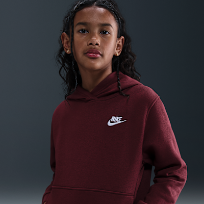 Sudadera con gorro sin cierre para niños talla grande Nike Sportswear Club Fleece