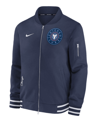 Мужская куртка Chicago Cubs Authentic Collection City Connect Game Time Nike MLB Full-Zip Bomber