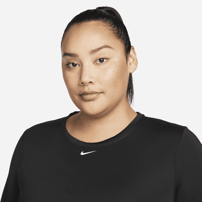 Nike Dri-FIT One Women's Standard Fit Long-Sleeve Top (Plus Size)