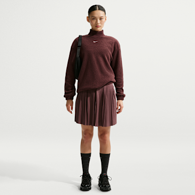 나이키 스포츠웨어 피닉스 플러시 여성 코지 플리스 오버사이즈 모크넥 탑