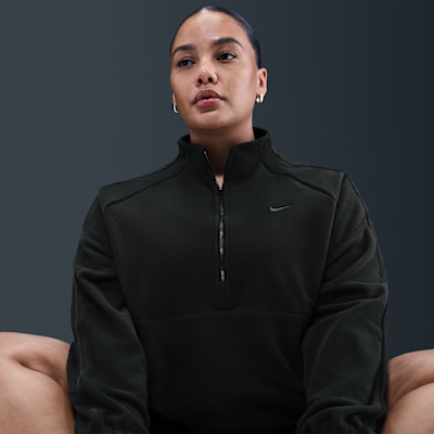 Nike One Women's Therma-FIT 1/2-Zip Oversized Top (Plus Size)