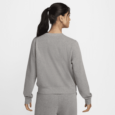 Sudadera de French Terry con cuello redondo para mujer Nike Dri-FIT One