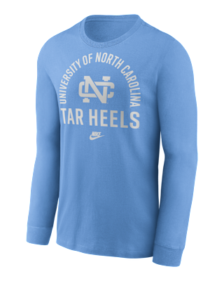 Мужская футболка North Carolina Legacy Arched Logo Nike College Long-Sleeve
