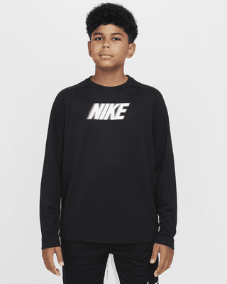 Подростковые  Nike Dri-FIT Multi+ Big Kids' (Boys') Long-Sleeve Top (Extended Size)