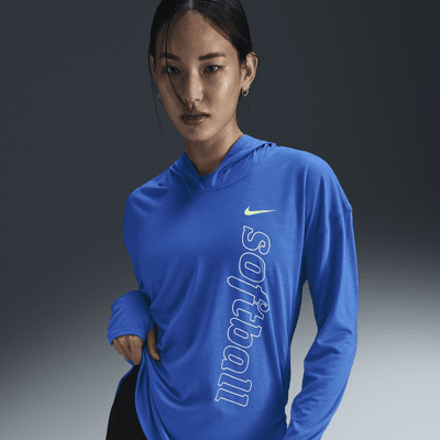 Nike Women's Dri-FIT Long-Sleeve Softball Hoodie