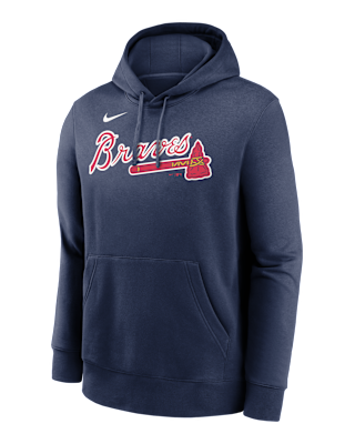 Мужское худи Ronald Acuña Jr. Atlanta Braves Club Nike MLB Pullover Hoodie