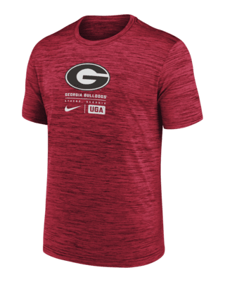 Мужская футболка Georgia Bulldogs Campus Center Block Velocity Nike Dri-FIT College