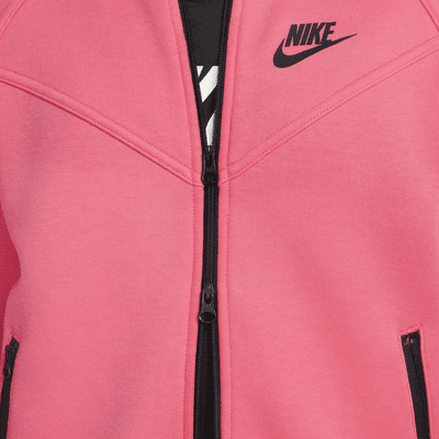 Hoodie com fecho completo Nike Sportswear Tech Fleece Júnior (Rapariga)