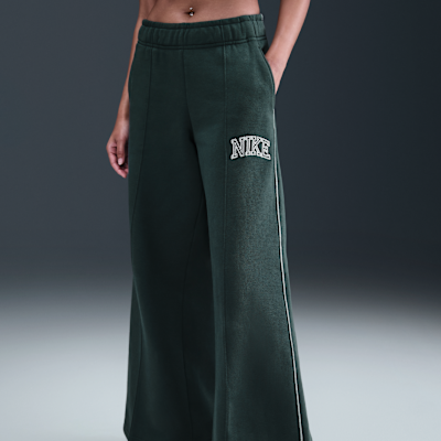 Pantalones deportivos de botamanga ancha para mujer Nike Sportswear Phoenix Fleece