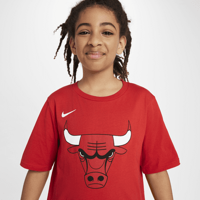 T-shirt con logo Chicago Bulls Essential Nike NBA – Ragazzo