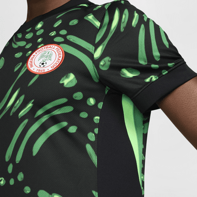 Fotbollströja Nigeria (damlaget) 2024/25 Stadium (bortaställ) Nike Dri-FIT Replica för kvinnor