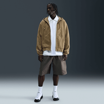 Nike Life ongevoerd herenjack met rits over de hele lengte