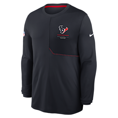 Houston Texans Sideline Coach Men's Nike Dri-FIT NFL Long-Sleeve Top from Nike - $65