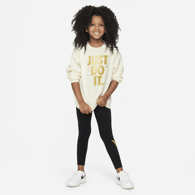 Ensemble deux pièces Nike Shine Crew and Leggings Set pour enfant