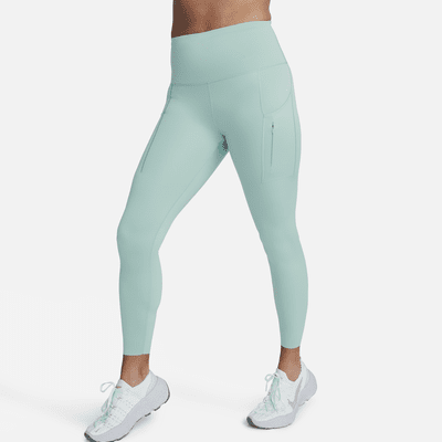 Leggings de tiro alto de 7/8 de sujeción firme con bolsillos para mujer Nike Go