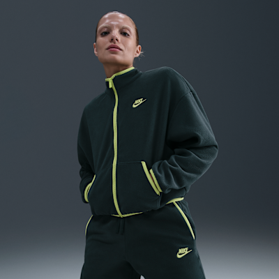 Chamarra deportiva cómoda y holgada de cierre completo para mujer Nike Sportswear Club Fleece