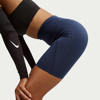 Nike Universa Women's High-Waisted 8" Biker Shorts with No Front Seam