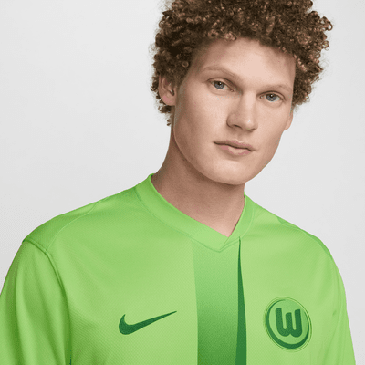 VfL Wolfsburg 2024/25 Stadium Home Men's Nike Dri-FIT Football Replica Shirt