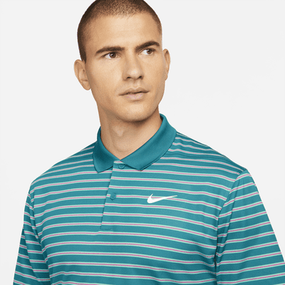 nike dri fit victory stripe polo