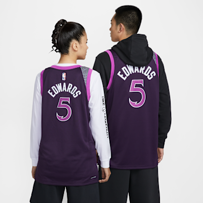 Anthony Edwards Minnesota Timberwolves City Edition Men's Nike NBA Swingman Jersey