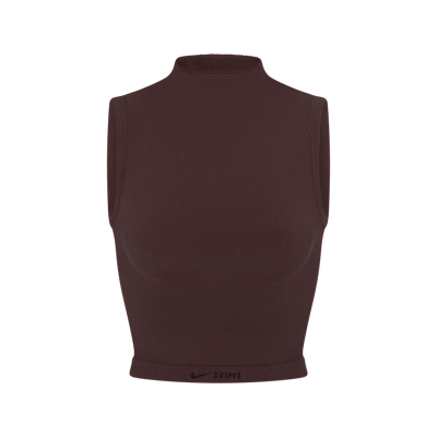 Bra de corte largo con cuello alto para mujer NikeSKIMS Vintage Seamless