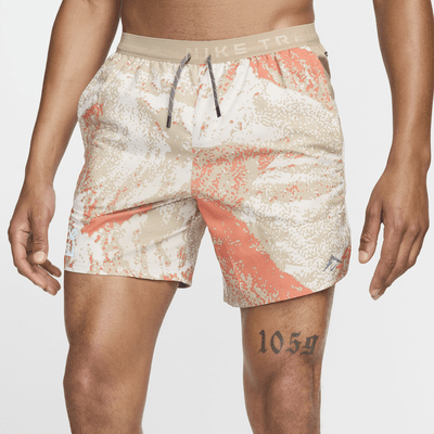 Nike Trail Stride Dri-FIT hardloopshorts met binnenbroekje voor heren (18 cm)