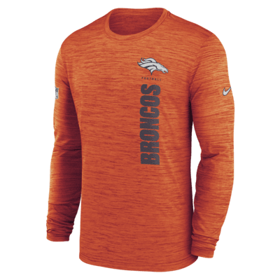 Denver Broncos Sideline Velocity Men's Nike Dri-FIT NFL Long-Sleeve T-Shirt