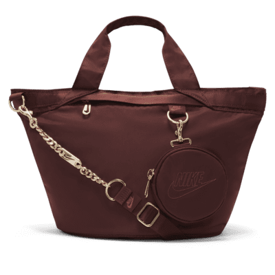 Nike Futura Luxe Tote Bag In Burgundy With Mini Keyring Pouch-Purple for  Women